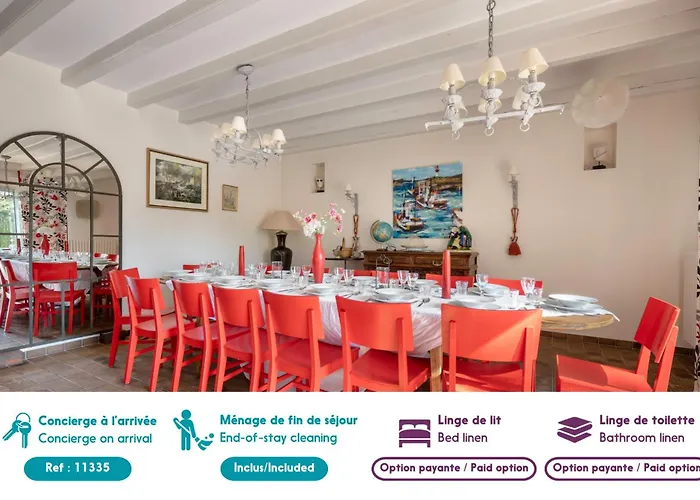 Avec Jacuzzi - 15 Pers. A 350m De La 펜션